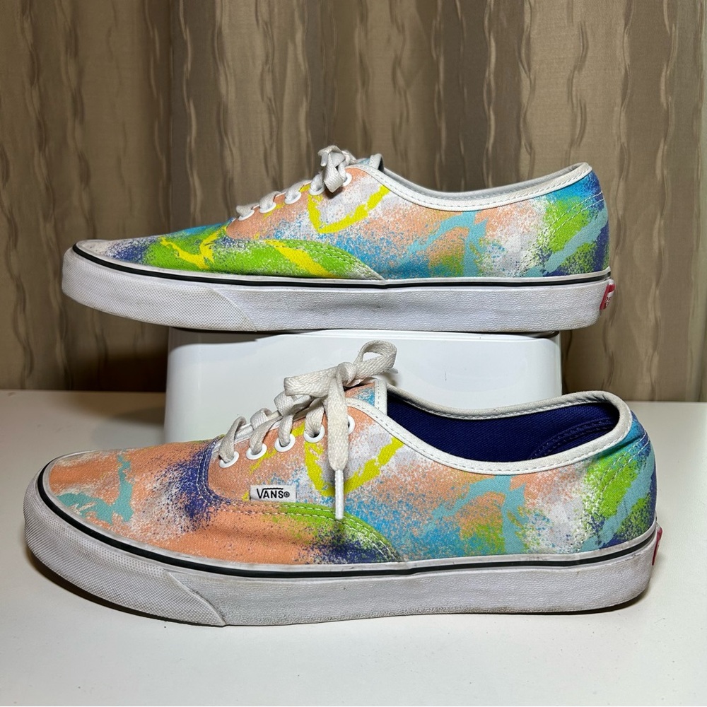 Vans Authentic Retro Mart Men's 12 Multi Color Low Top Canvas Sneakers